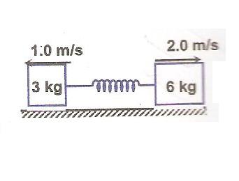 Question image for Two block of mass 3kg and 6kg respectively are pla
